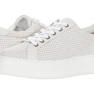 J Slides Nancee Off White Nubuck Platform Sneakers - Basically New